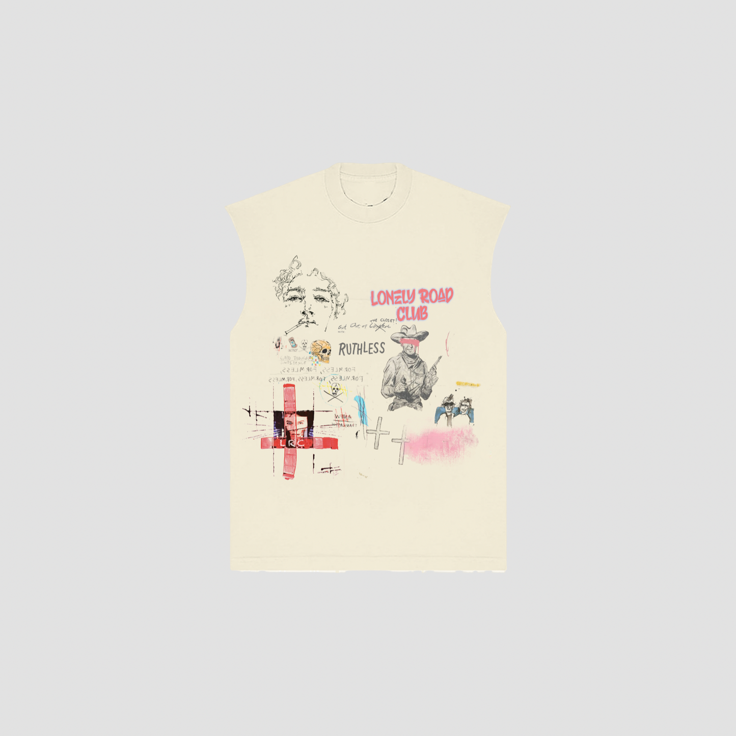 RUTHLESS JOURNEY CUT OFF T-SHIRT