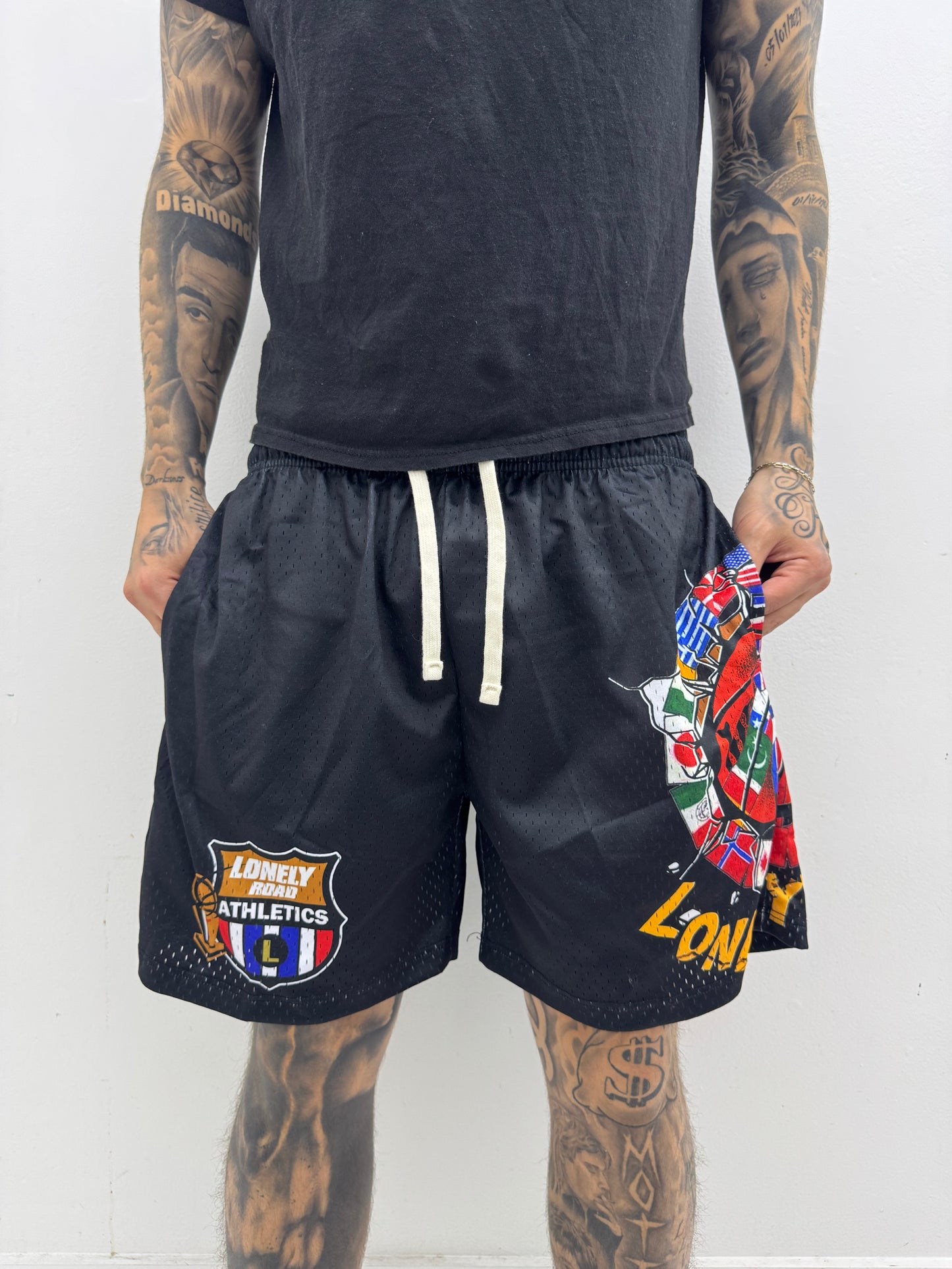 CHAMPION MESH SHORTS BLACK