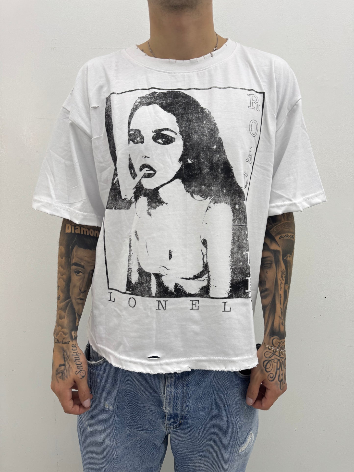 FADED BEAUTY T-SHIRT WHITE