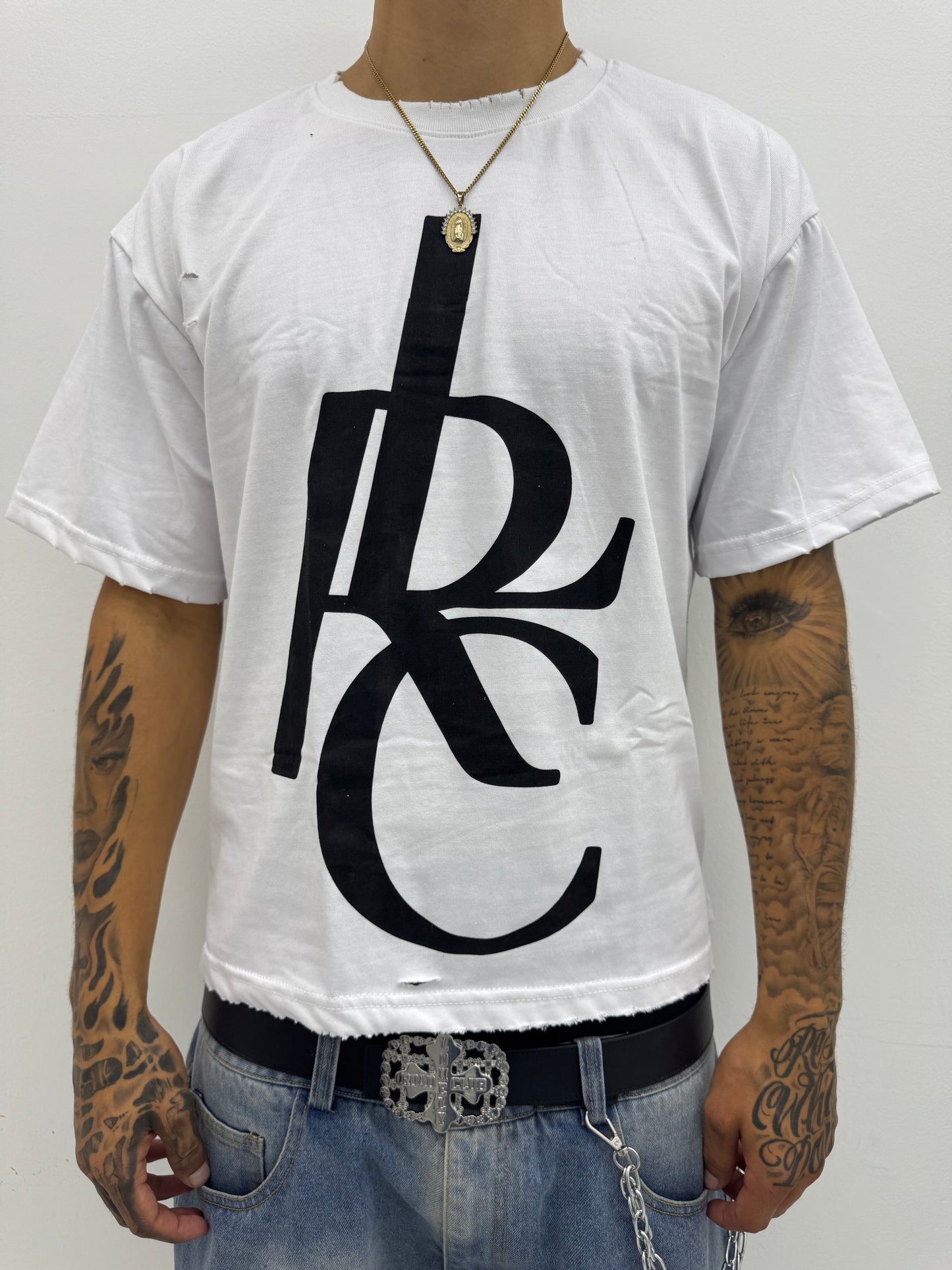 LRC STACKED LOGO T-SHIRT WHITE