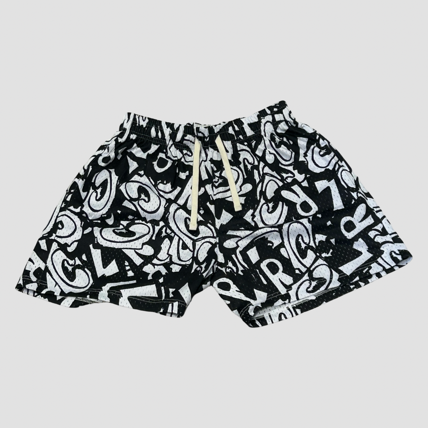 ALL OVER LRC MESH SHORTS BLACK