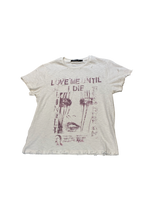 LOVE ME UNTIL I DIE SLUB T-SHIRT VINTAGE DISTRESSED