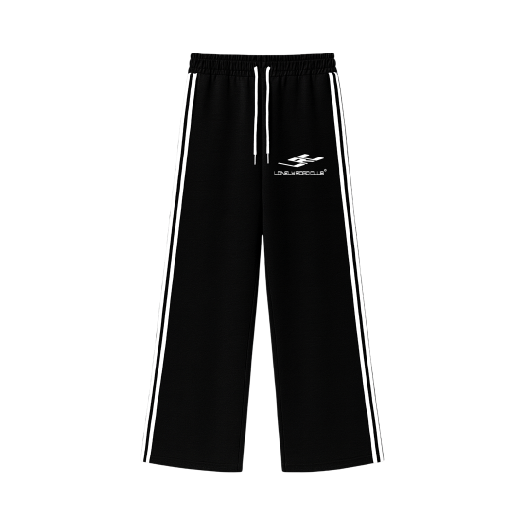 3D STRIPED BLACK SWEATPANTS