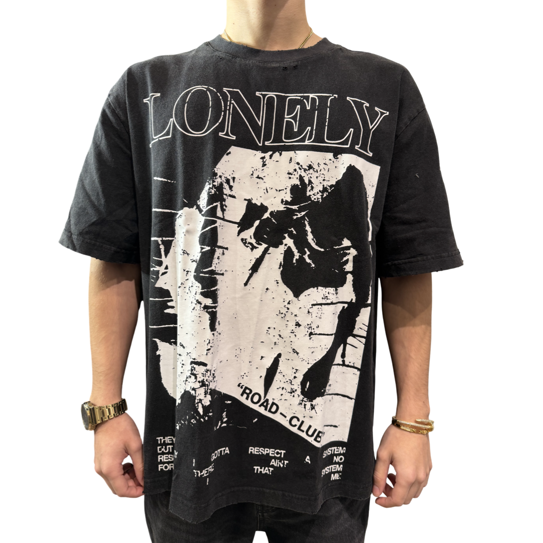 ADDICTION WASHED T-SHIRT BLACK