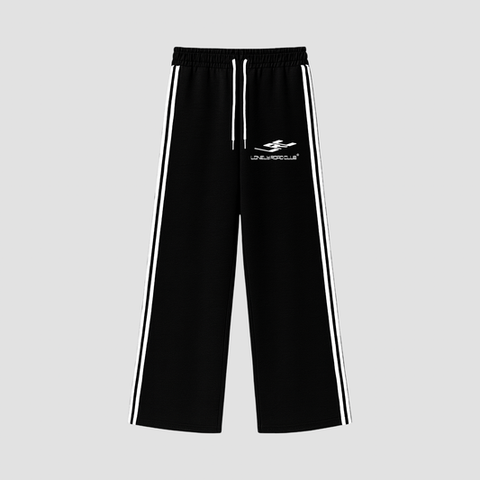 3D STRIPED BLACK SWEATPANTS