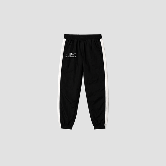 3D NYLON LOGO PANTS BLACK