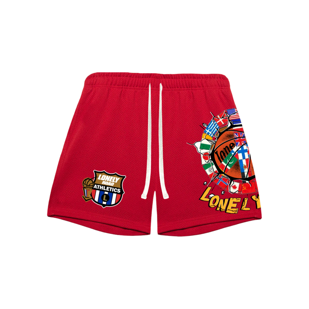 CHAMPIONSHIP MESH SHORTS RED