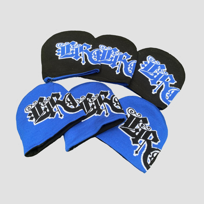 ROYAL BLUE & BLACK REVERSIBLE SKULLY