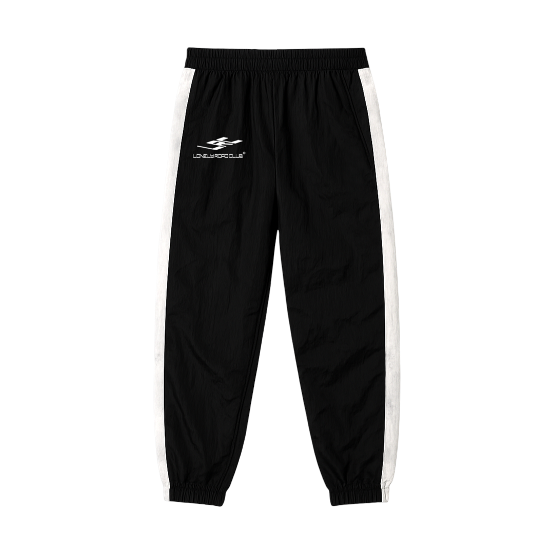 3D NYLON LOGO PANTS BLACK