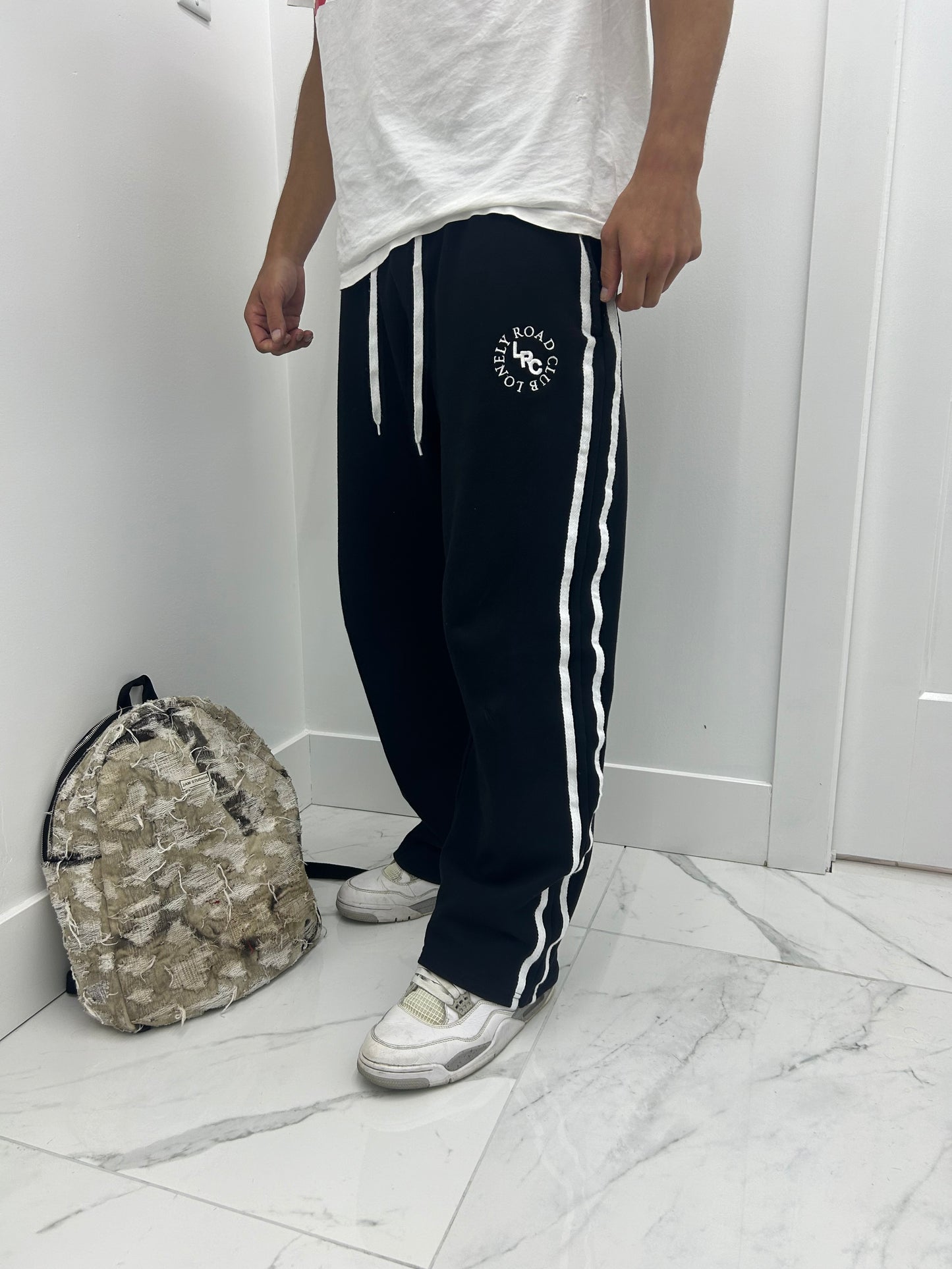 FRENCH TERRY STRIPE SWEATPANTS