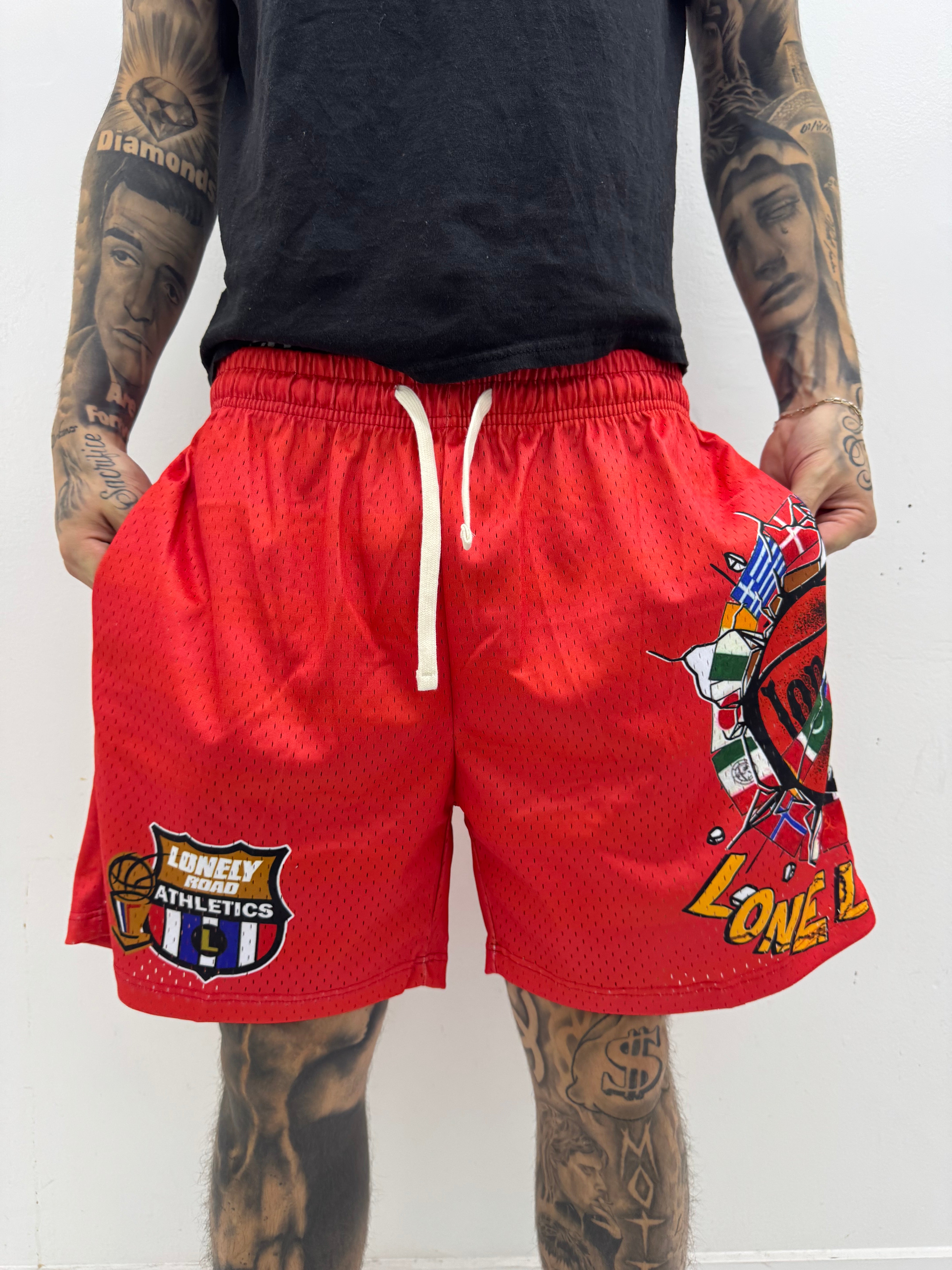 CHAMPIONSHIP MESH SHORTS RED
