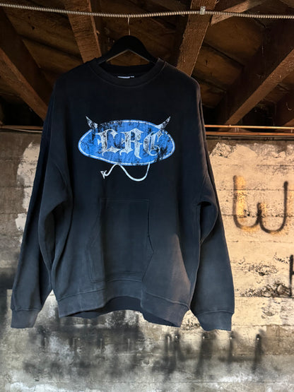 BLUE DEVIL WASHED CREWNECK