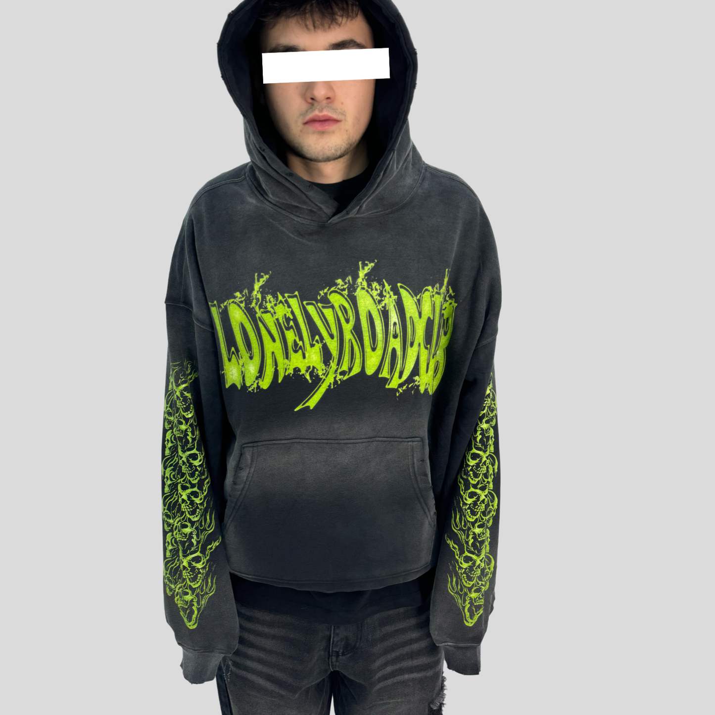 SLIME WASHED PULLOVER HOODIE