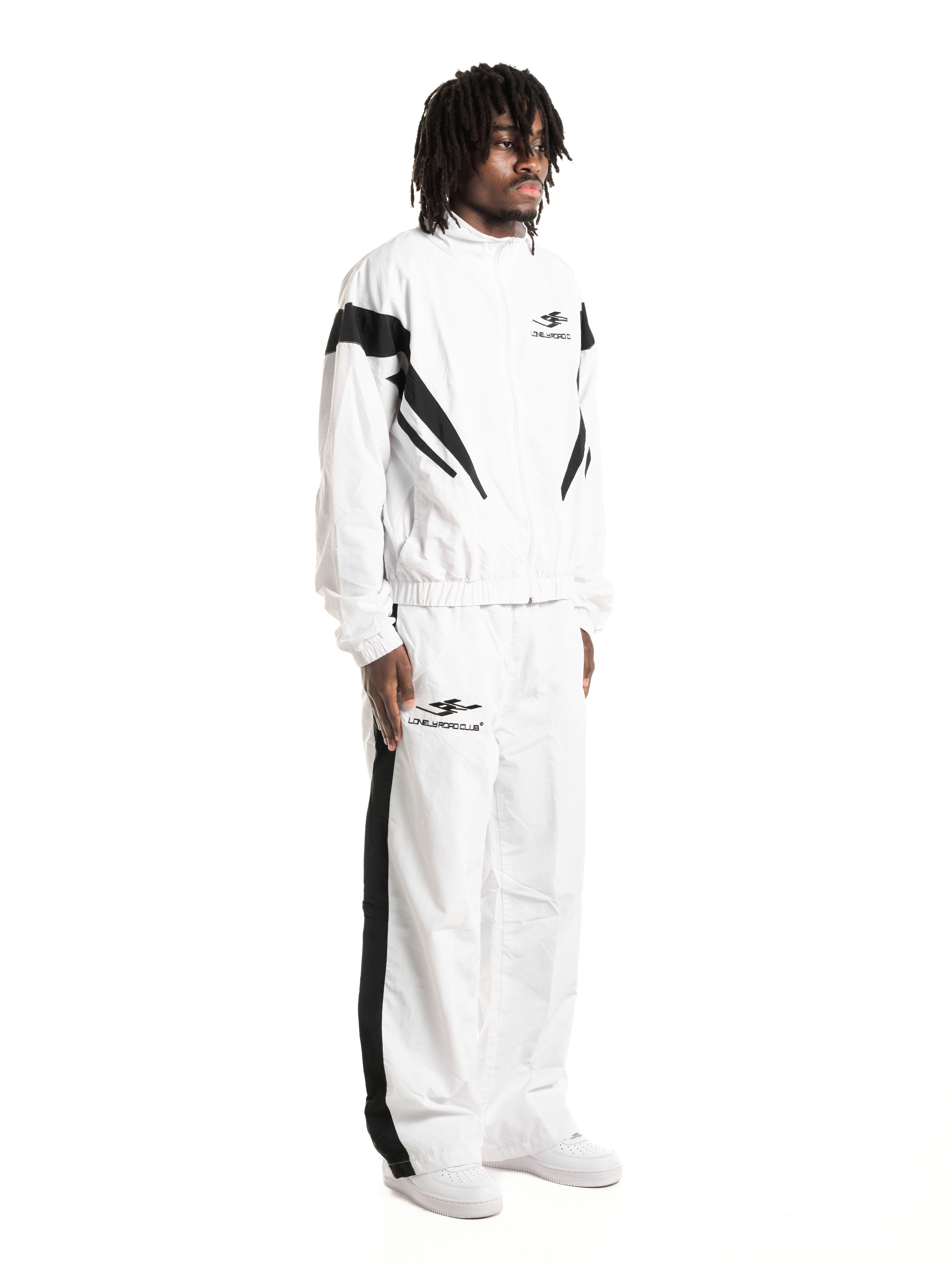 3D LOGO NYLON PANTS WHITE