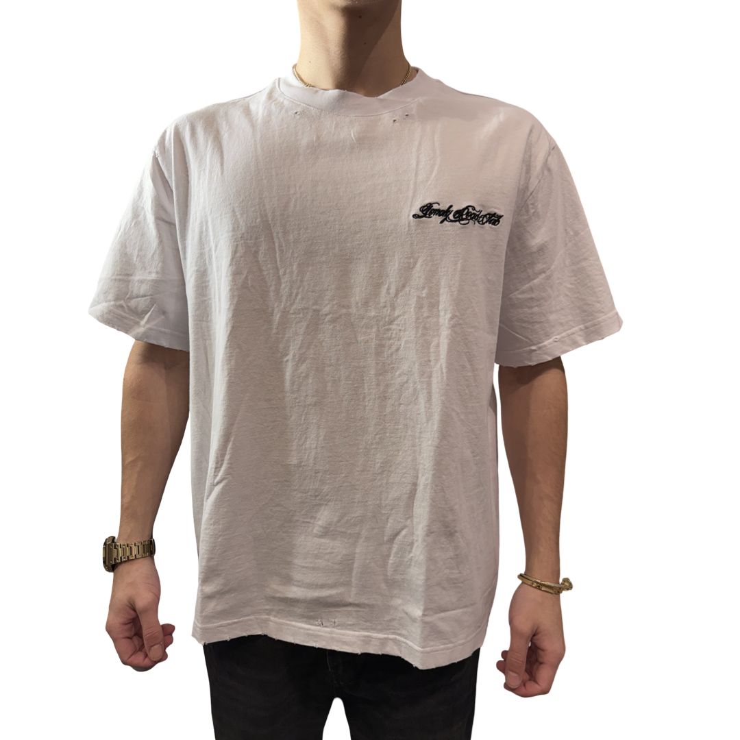 EMBROIDERED LOGO T-SHIRT WHITE