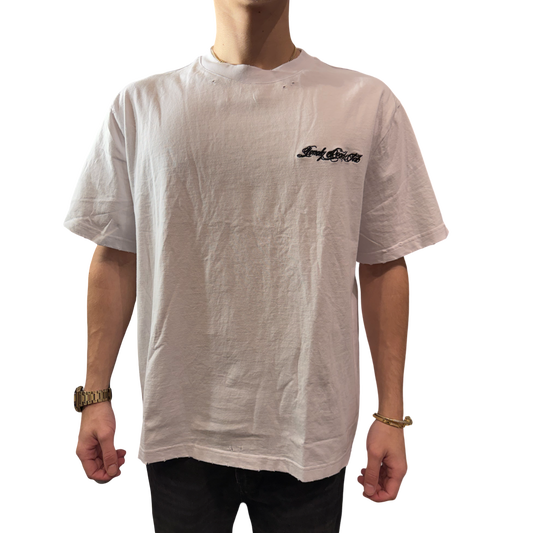 EMBROIDERED LOGO T-SHIRT WHITE