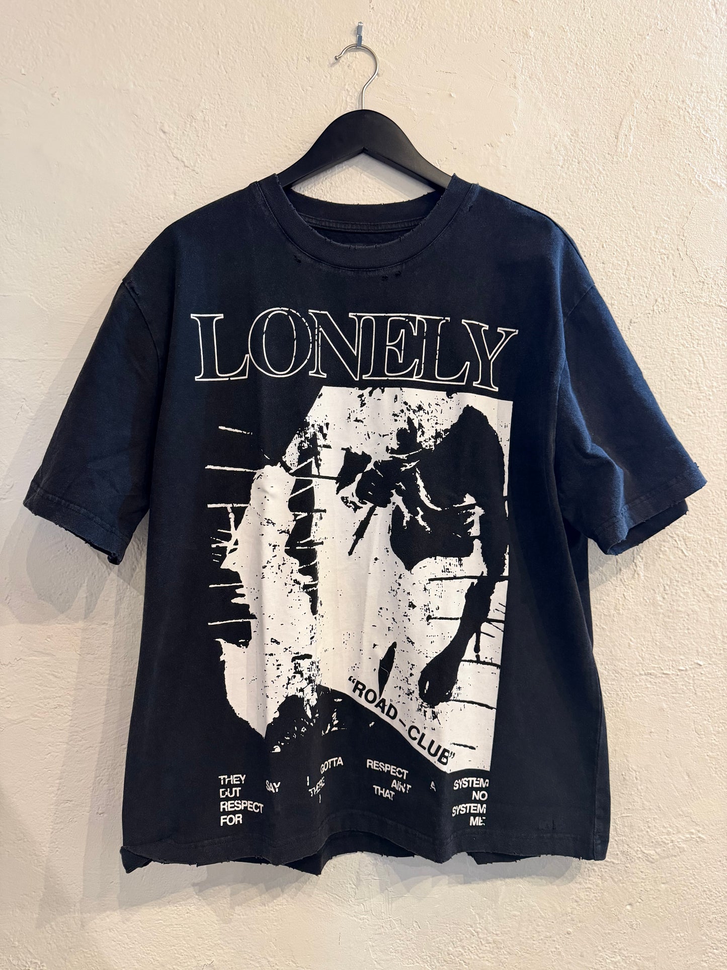 ADDICTION WASHED T-SHIRT BLACK