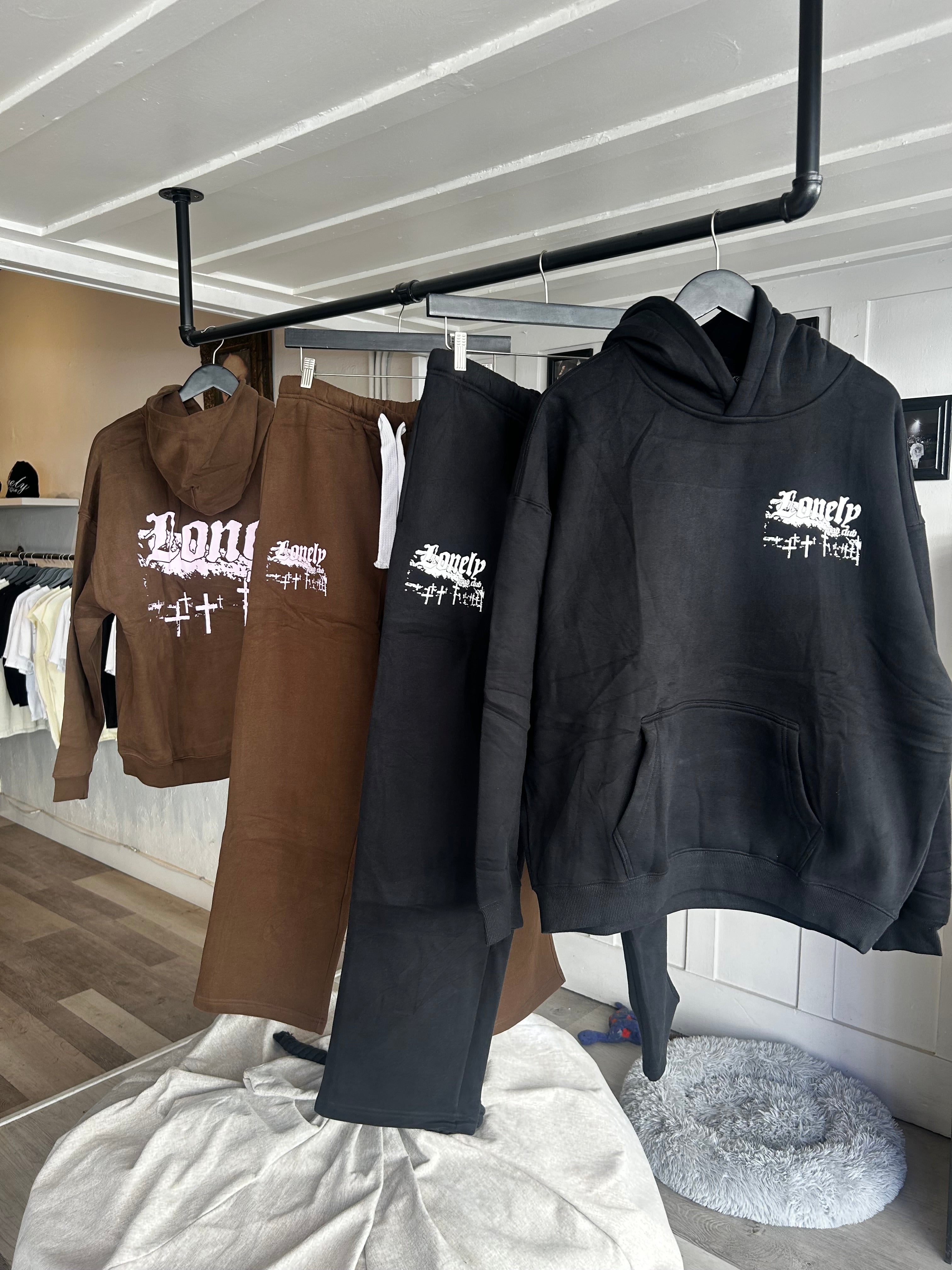 CEMETERY NIGHTS PULLOVER HOODIE MOCHA BROWN