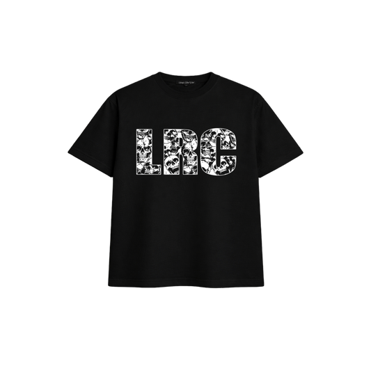 SKULL MONOGRAM T-SHIRT BLACK