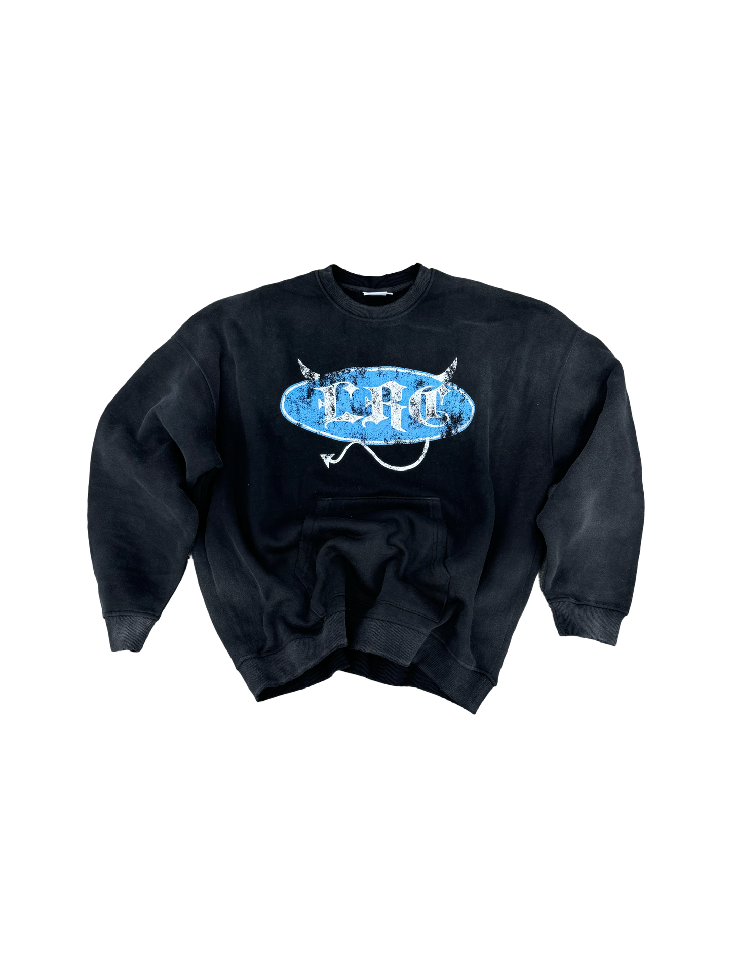 BLUE DEVIL WASHED CREWNECK