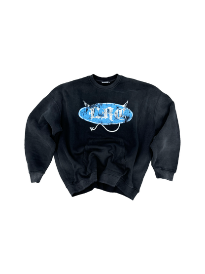 BLUE DEVIL WASHED CREWNECK