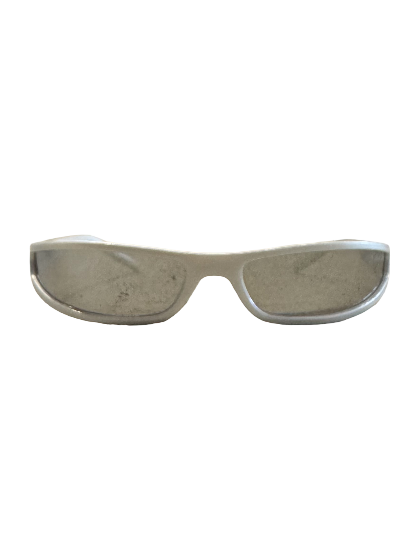 LOW CUT SUNGLASSES SILVER WITH SILVER LENSES