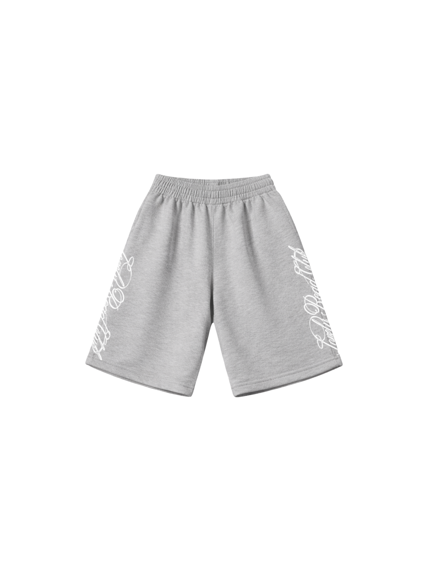 BAGGY FRENCH TERRY EMBROIDERD SHORTS GREY