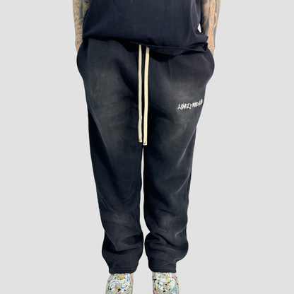 CLASSIC LOGO EMBROIDERED WASHED SWEATPANTS