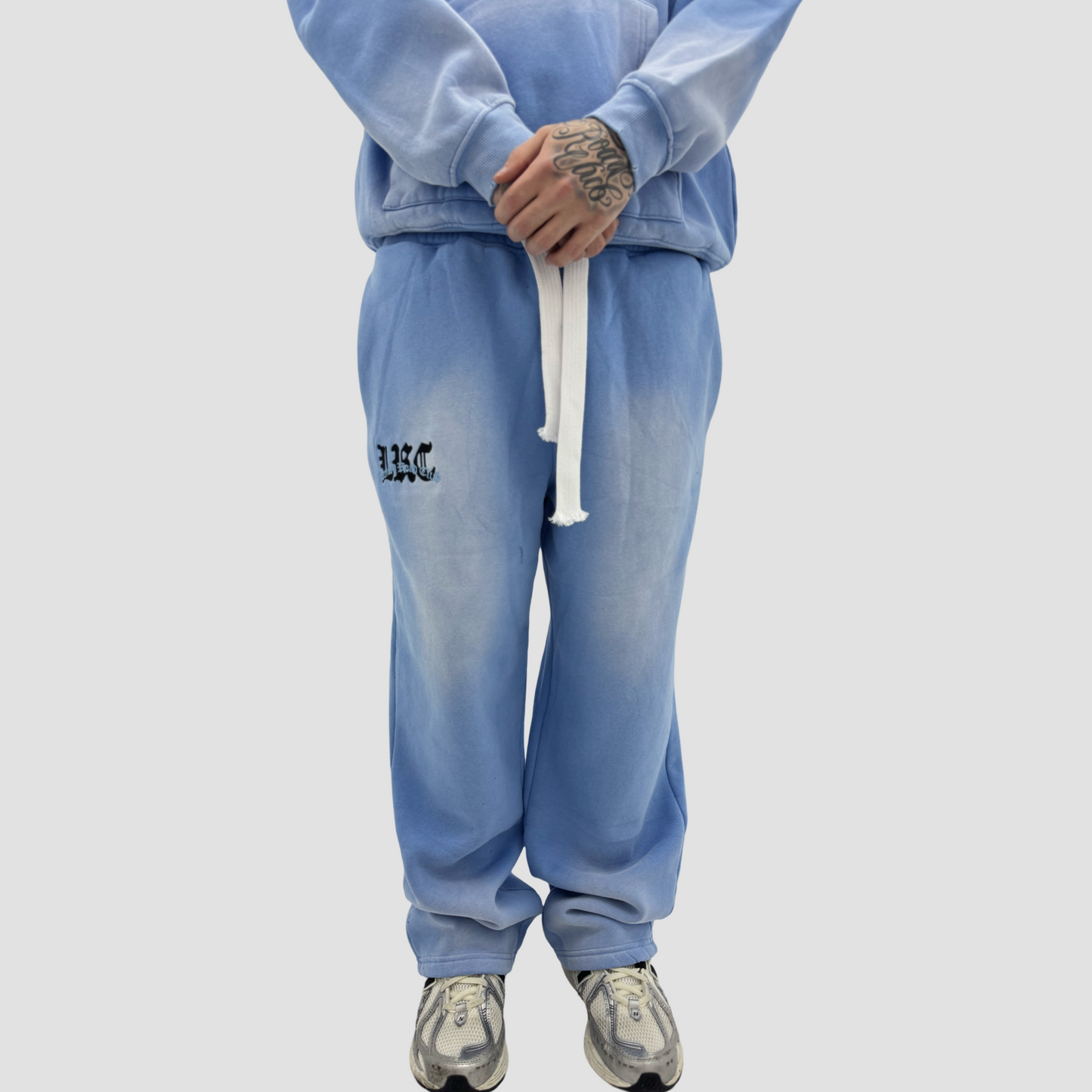 BABY BLUE EMBROIDERED LRC SWEATPANTS