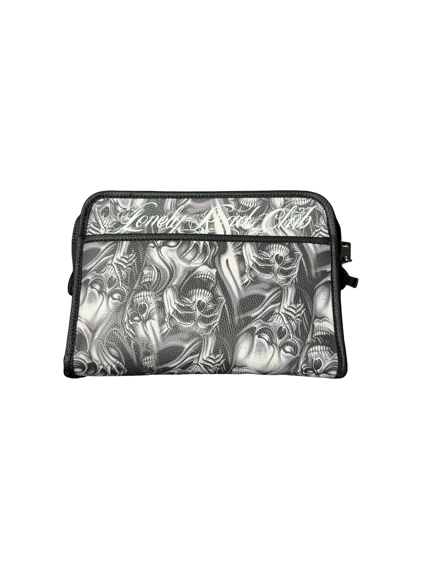ALL OVER SKULL PRINT CASH BAG