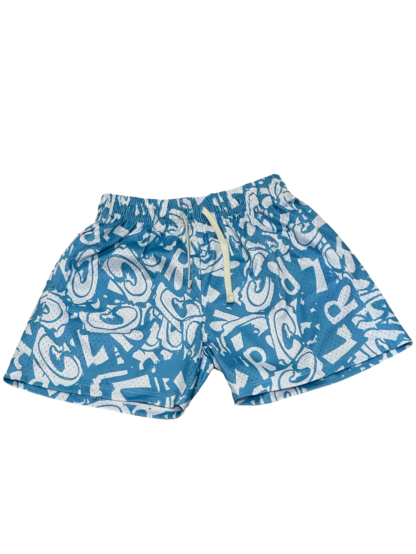 ALL OVER LRC MESH SHORTS BABY BLUE