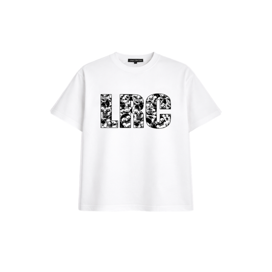 SKULL MONOGRAM T-SHIRT WHITE