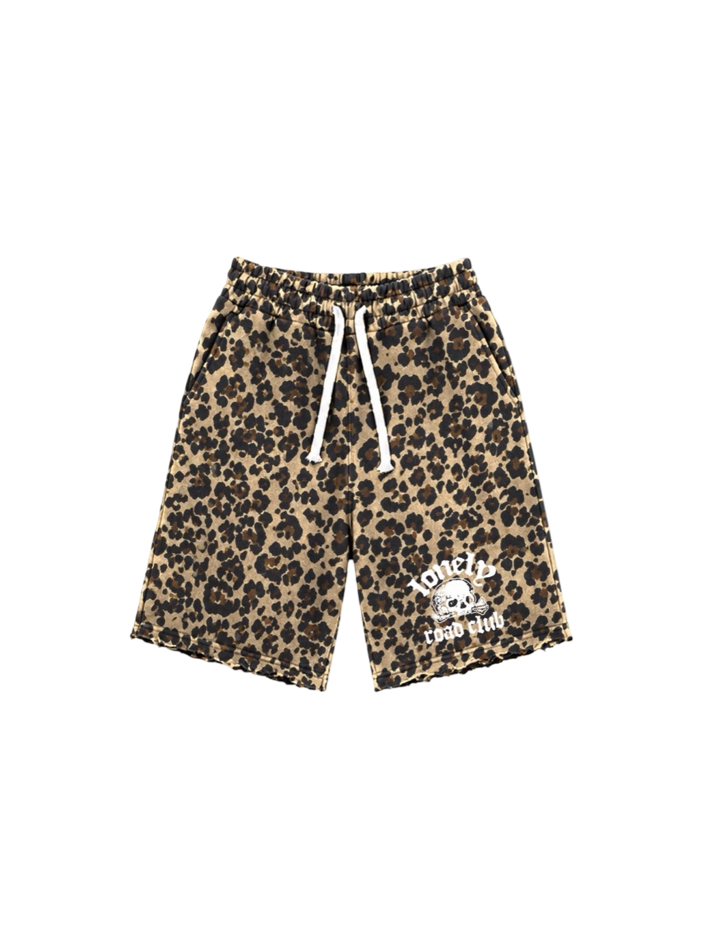 SKULL CHEETAH BAGGY SHORTS