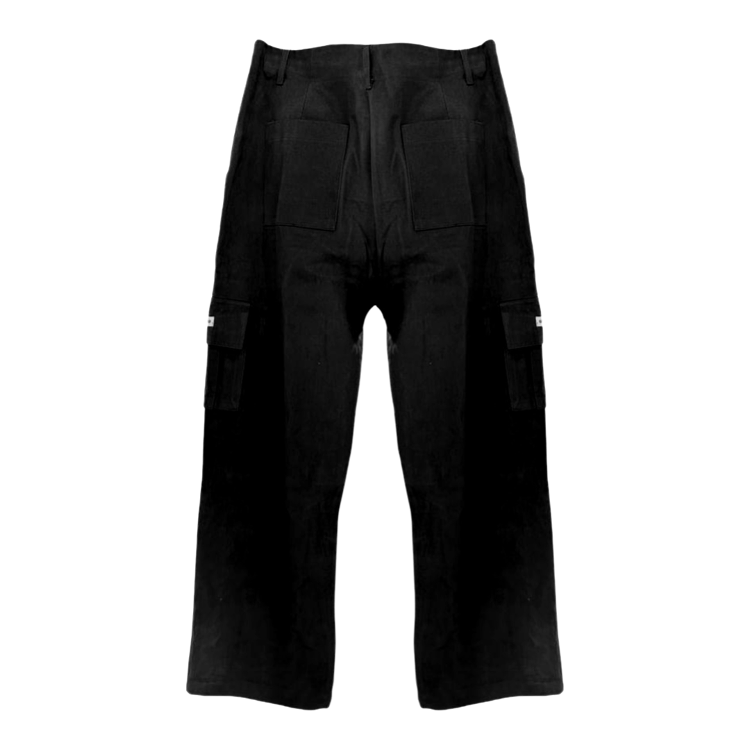 RELAXED FIT CARGO PANTS BLACK