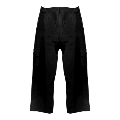 RELAXED FIT CARGO PANTS BLACK