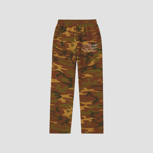 WOODLAND CAMO BAGGY SWEATAPANTS