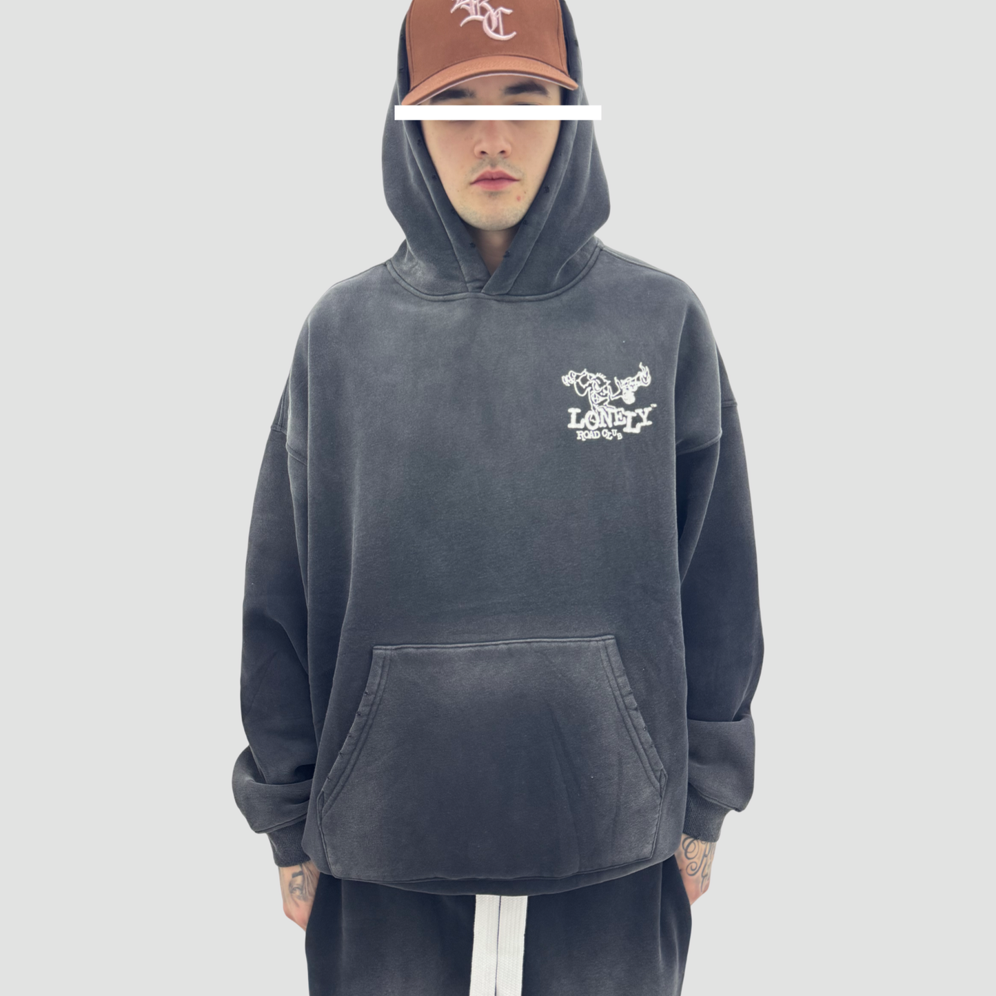 BLACK WASH OUTLAW PULLOVER HOODIE