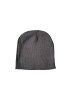 MOCHA KNIT EMBROIDERED SCRIPT BEANIE