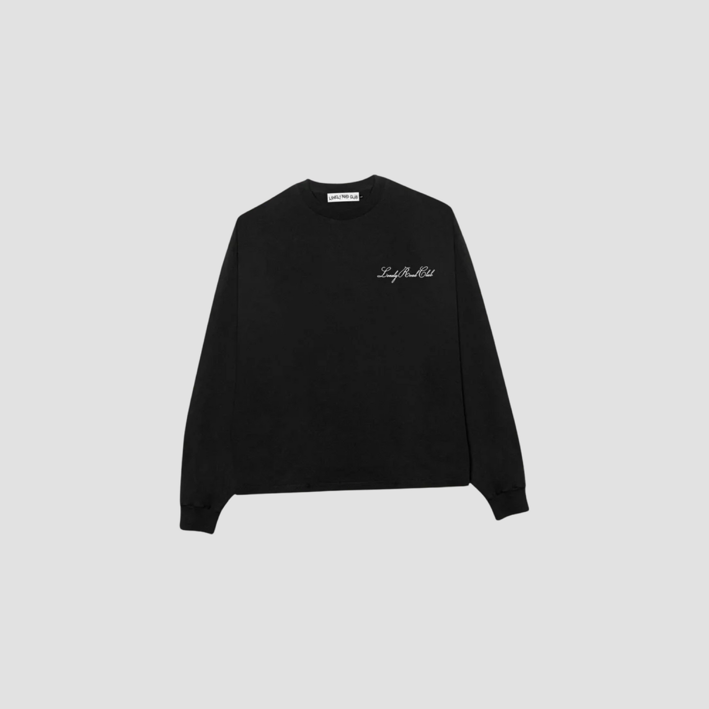 SCRIPT LONG SLEEVE T-SHIRT BLACK