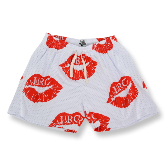 KISS MESH SHORTS RED/WHITE