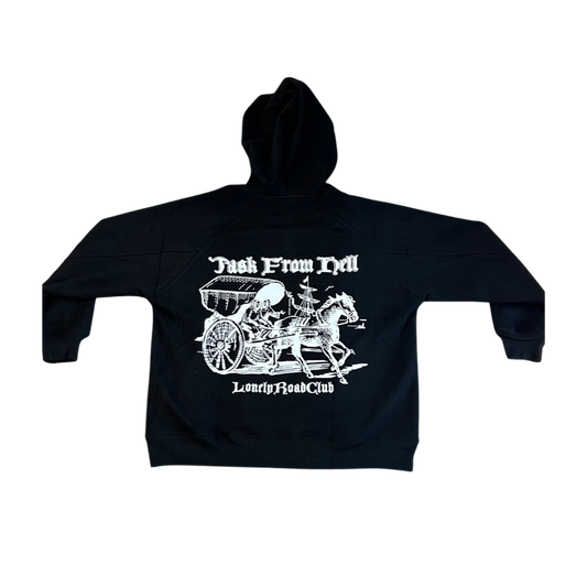 MEN'S BLACK PULL OVER HOODIE WITH DESIGN TASK FROM HELL - STREET WEAR
